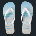 Destination Wedding Beach Sandals<br><div class="desc">Destination Wedding Beach Sandals / Flip Flops with Personalized Wedding Date & Destination</div>