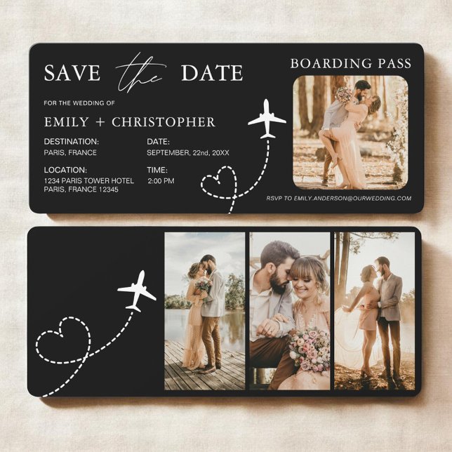 Destination Wedding Boarding Pass Plane Ticket (Creator Uploaded)