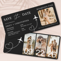 Destination Wedding Boarding Pass Plane Ticket