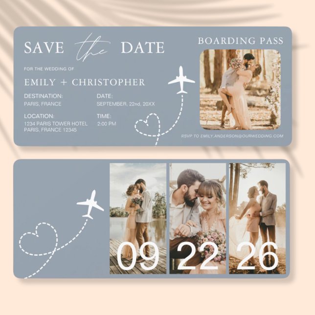Destination Wedding Boarding Pass Plane Ticket (Creator Uploaded)