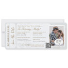 Destination Wedding Boarding Pass Plane Ticket
