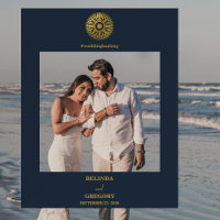 Destination Wedding Compass Photo Prop Frame
