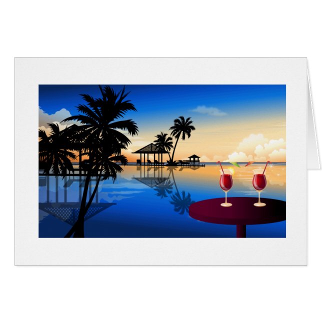 Destination wedding = customize with your own name cards (Front Horizontal)