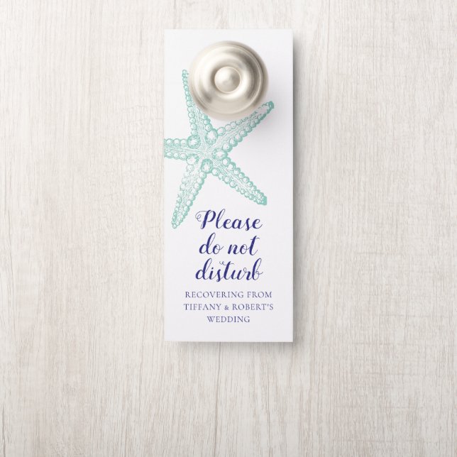 Destination Wedding Door Hanger Do Not Disturb (On Knob)