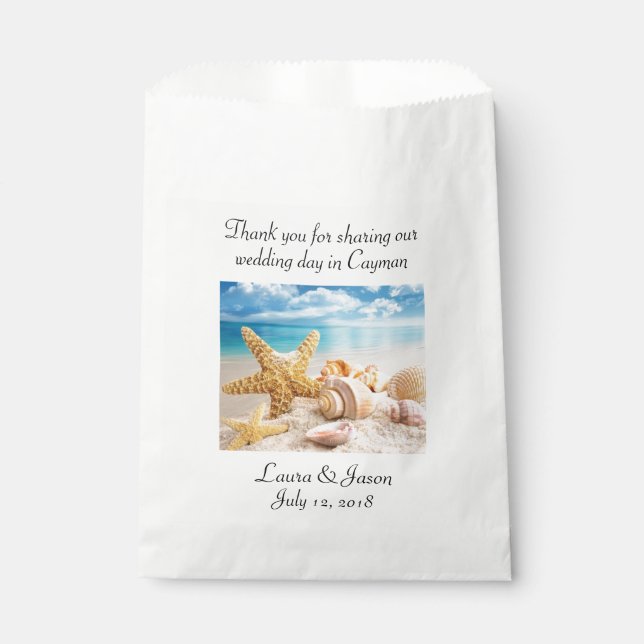 Destination wedding favor bags (Front)