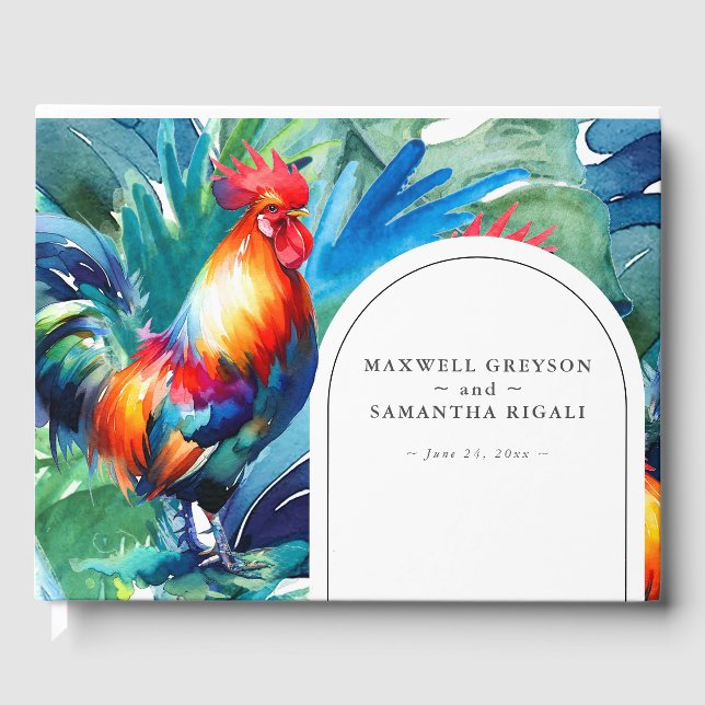 Destination Wedding Guest Book Tropical (Front)