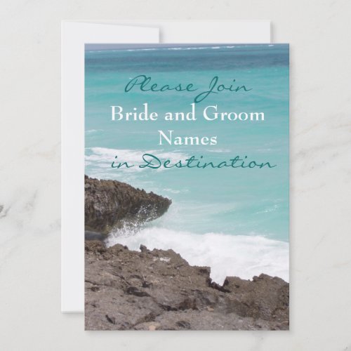 Destination Wedding Personalized Invitation