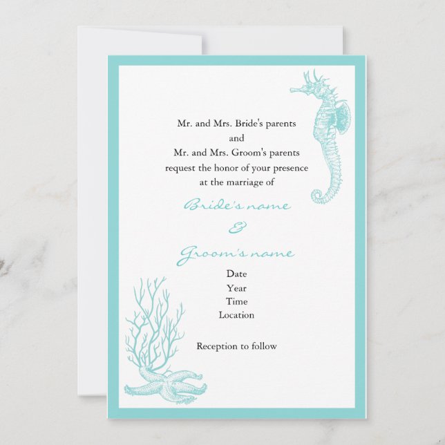 Destination Wedding Invitation (Front)