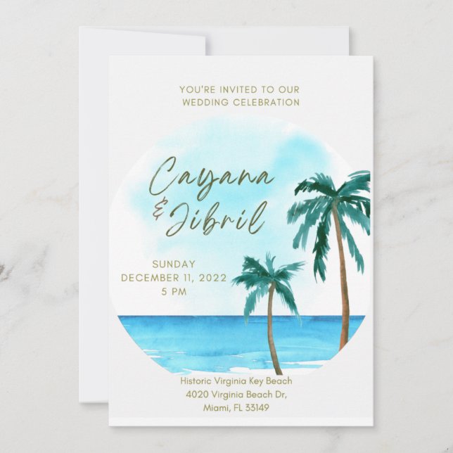 Destination Wedding Invitation (Front)
