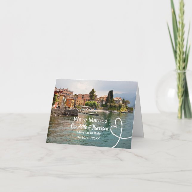 Destination Wedding Italy Europe Invitation (Front)