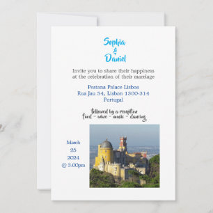 Destination Wedding - Lisbon, Portugal Invitation