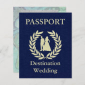 destination wedding passport (Front/Back)