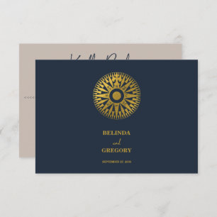 Destination Wedding Passport Compass Wedding Enclosure Card
