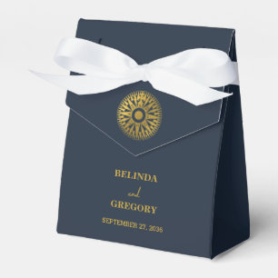 Destination Wedding Passport Compass Wedding Favor Boxes
