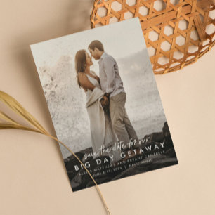 Destination wedding save the date photo card