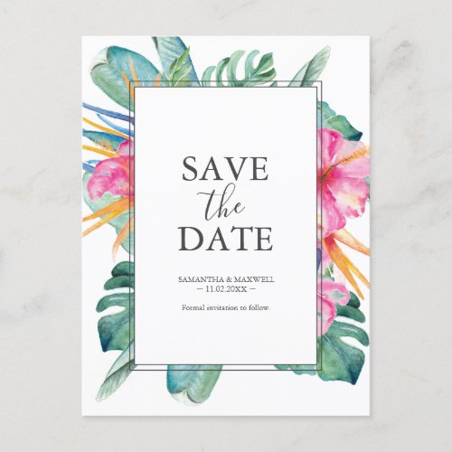 Destination Wedding Save The Date Postcards