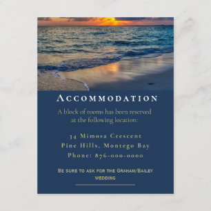 Destination Wedding Sunny Skies Accommodation Enclosure Card