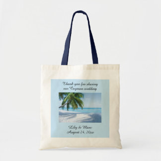 Destination wedding tote bag