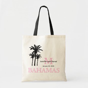 Destination Wedding Tote Bags Bahamas by MonogramGalleryGifts at Zazzle