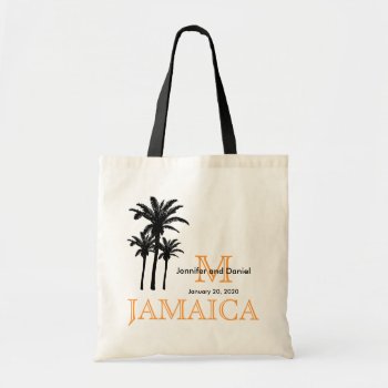 Destination Wedding Tote Bags Jamaica by MonogramGalleryGifts at Zazzle