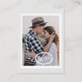 Destination Wedding Travel Theme QR Code Photo Enclosure Card (Back)