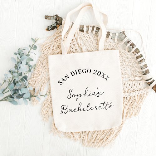 Destination Wedding Welcome Bachelorette Party Tote Bag