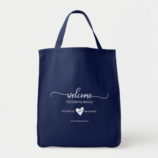 Destination Wedding Welcome Gift Chic Tote Bag Zazzle Com