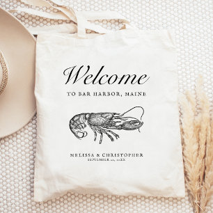Destination Wedding Welcome Lobster Tote Bag