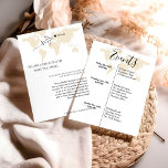 Destination wedding welcomes & itinerary weekend invitation<br><div class="desc">This wedding itinerary card and welcome message. It is a modern script font with simple and elegance. 
 Its traditional black and white color combination makes it a great addition to any event.This welcome card's script is completely modifiable.</div>