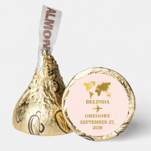 Destination Wedding World Passport Pink Gold Hershey®'s Kisses®