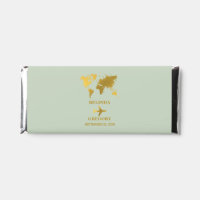 Destination Wedding World Passport Sage Green Gold