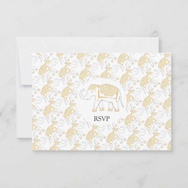 Destination Weddings Abroad Thailand RSVP Card (Front)