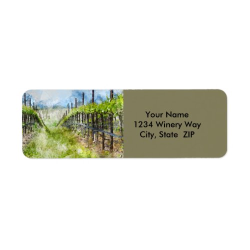 Destination Winery Wedding Adress Labels