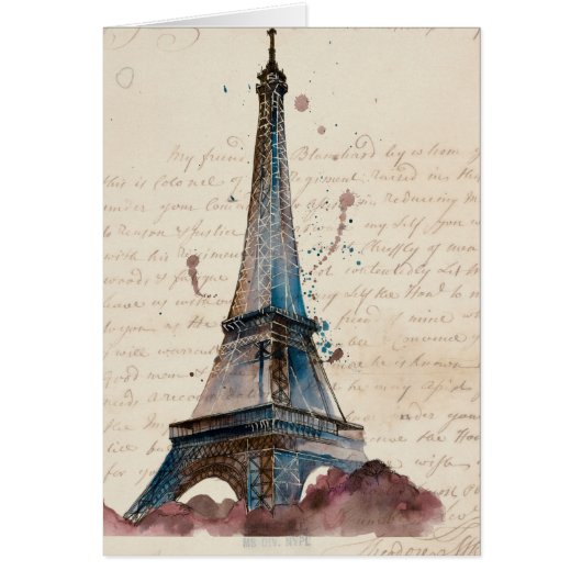 Destinations | Letters From The Eiffel Tower Cards (Front)