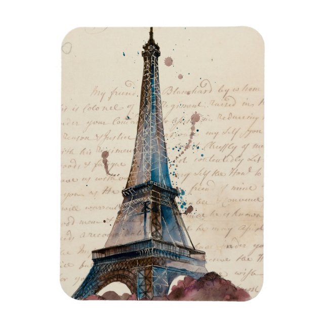 Destinations | Letters From The Eiffel Tower Magnet (Vertical)