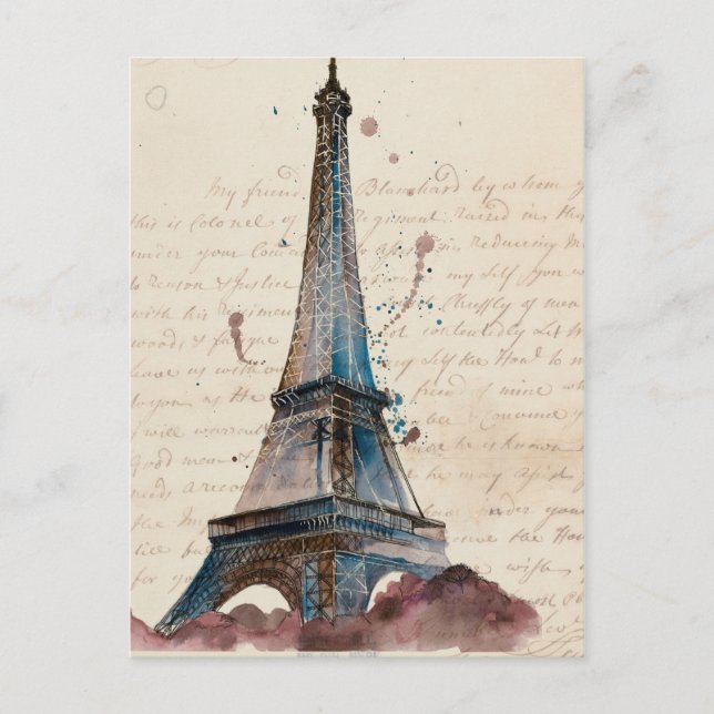 Destinations | Letters From The Eiffel Tower Postcard (Front)