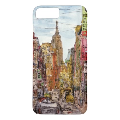 Destinations  New York City View of Little Italy iPhone 8 Plus7 Plus Case