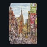 Destinations | New York City View of Little Italy iPad Mini Cover<br><div class="desc">Get lost in this spectacular watercolor and ink design by the extremely talented Melissa Wang on a vast range of products from Zazzle. Melissa brings to life the Little Italy in New York City all with the superior empire building reining overhead. Feast your eyes on the amount of detail Wang...</div>