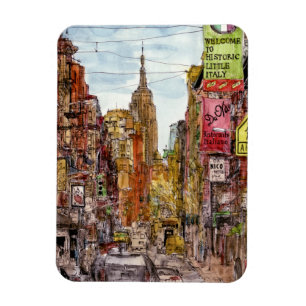 Destinations New York City View of Little Italy Magnet
