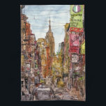Destinations | New York City View of Little Italy Towel<br><div class="desc">Get lost in this spectacular watercolor and ink design by the extremely talented Melissa Wang on a vast range of products from Zazzle. Melissa brings to life the Little Italy in New York City all with the superior empire building reining overhead. Feast your eyes on the amount of detail Wang...</div>