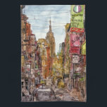 Destinations | New York City View of Little Italy Towel<br><div class="desc">Get lost in this spectacular watercolor and ink design by the extremely talented Melissa Wang on a vast range of products from Zazzle. Melissa brings to life the Little Italy in New York City all with the superior empire building reining overhead. Feast your eyes on the amount of detail Wang...</div>