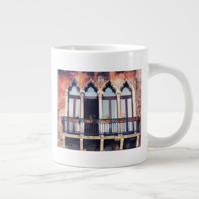 Destinations | Rustic Venice Building Large Coffee Mug (Right)
