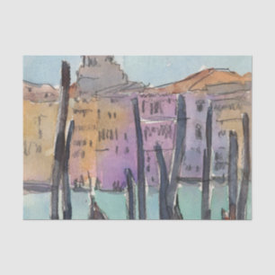 Destinations Two Gondolas in Venice Sketch Tissue Paper