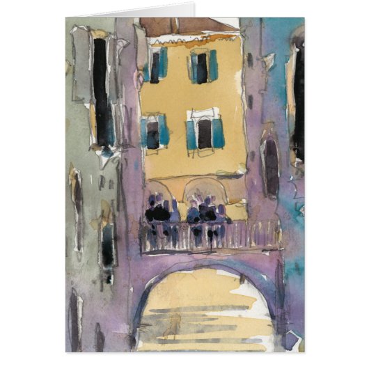 Destinations | Venice Canal Bridge View Cards (Front)