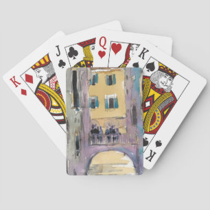Destinations Venice Canal Bridge View Poker Cards