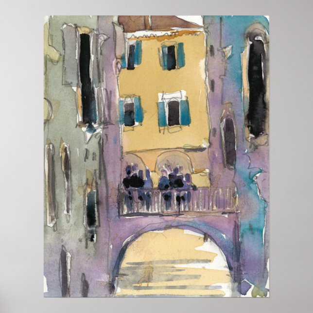 Destinations | Venice Canal Bridge View Poster (Front)