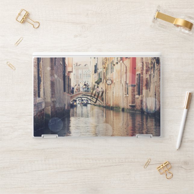 Destinations | Venice Gondolas Photograph HP Laptop Skin (Desk)