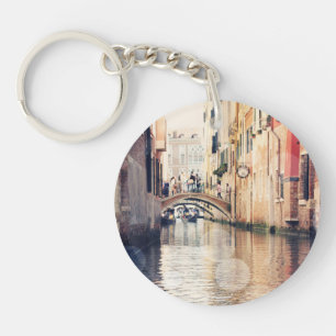 Destinations Venice Gondolas Photograph Keychain