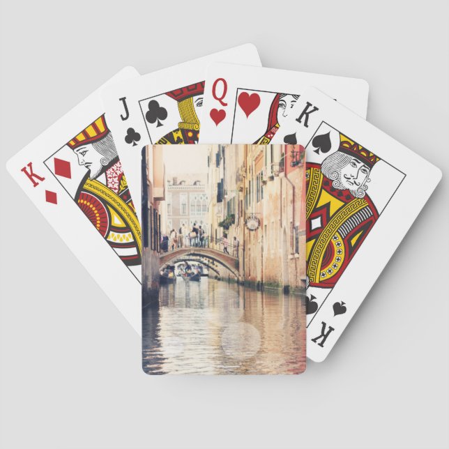 Destinations | Venice Gondolas Photograph Poker Cards (Back)