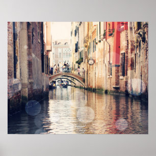 Destinations Venice Gondolas Photograph Poster